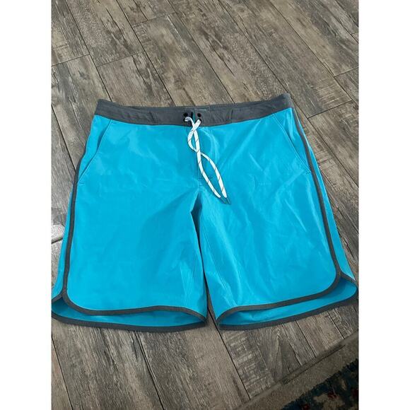 Eddie Bauer Men's Blue & Gray Drawstring Board Shorts Size 40 - Picture 3 of 7